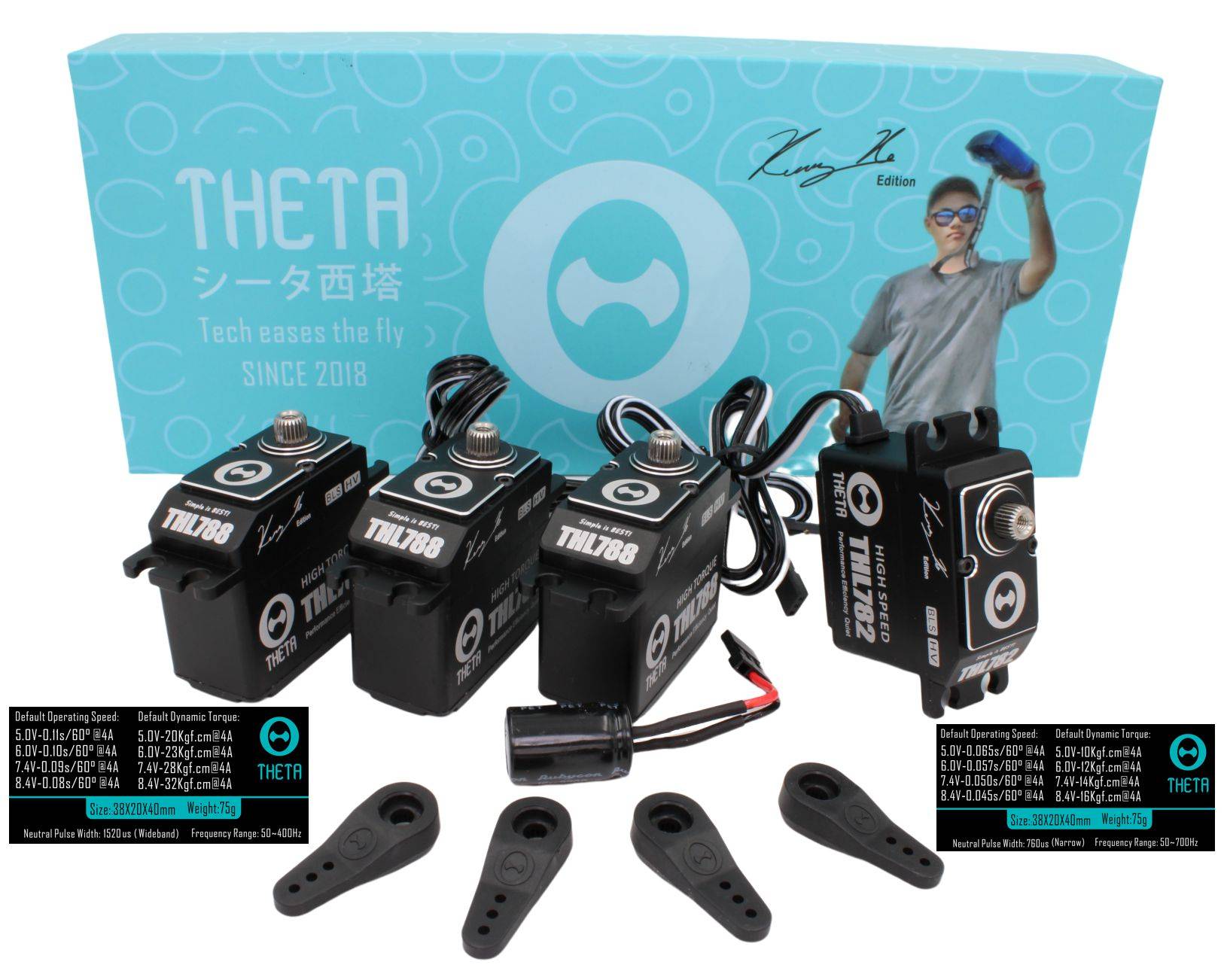 Theta Kenny Ko Edition HV Servo Set - HeliDirect