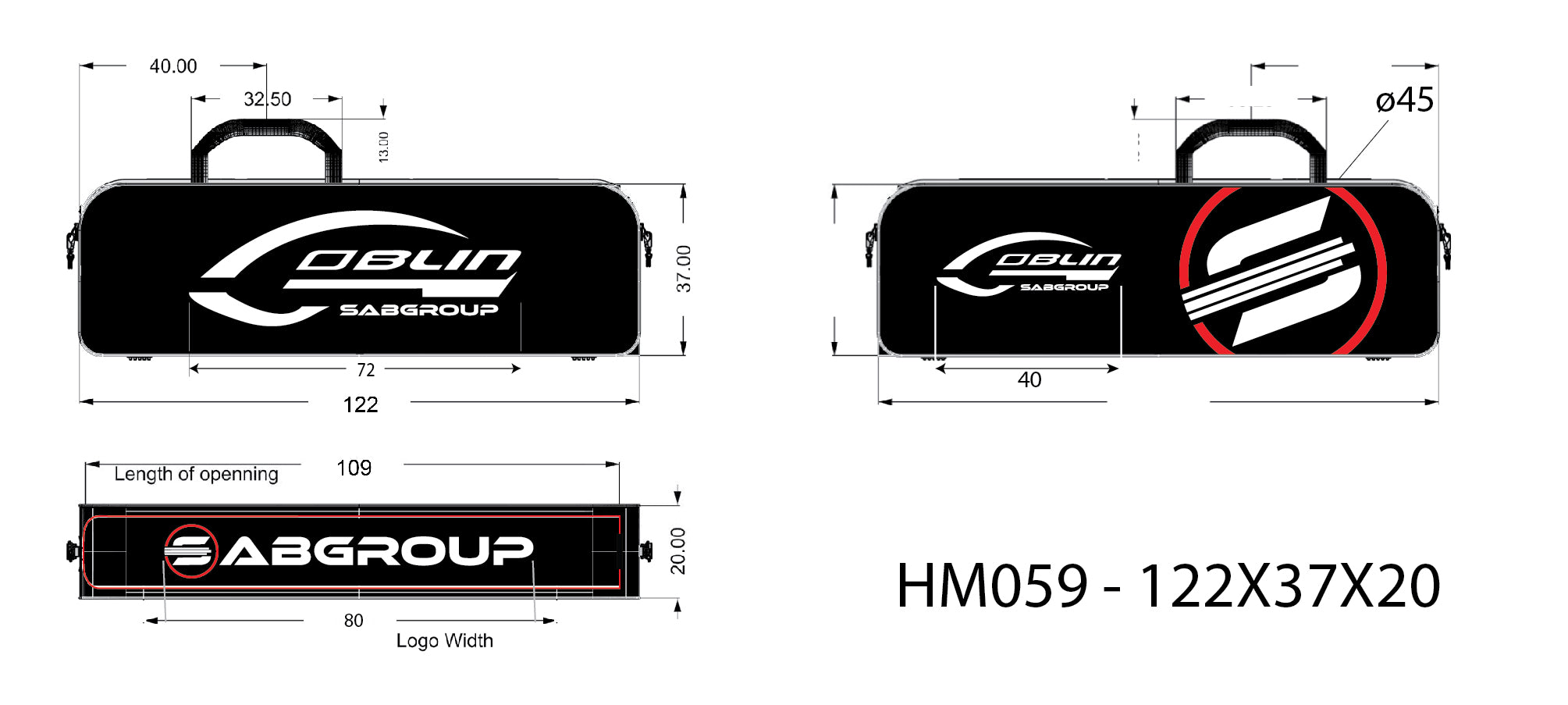 SAB Goblin 500/570 Carry Bag - HeliDirect