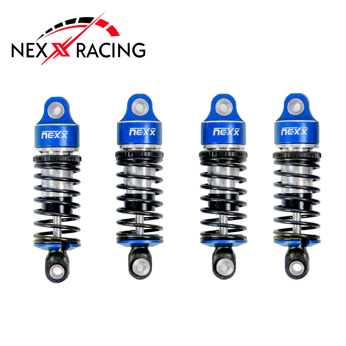 Nexx Racing Oil Shock (4pcs) for Losi 1/12 Nascar - Blue