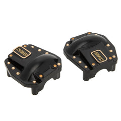 MEUS Racing Black Coated Brass Front Rear Axle Diff Cover for Axial SCX10 PRO SCX10 III