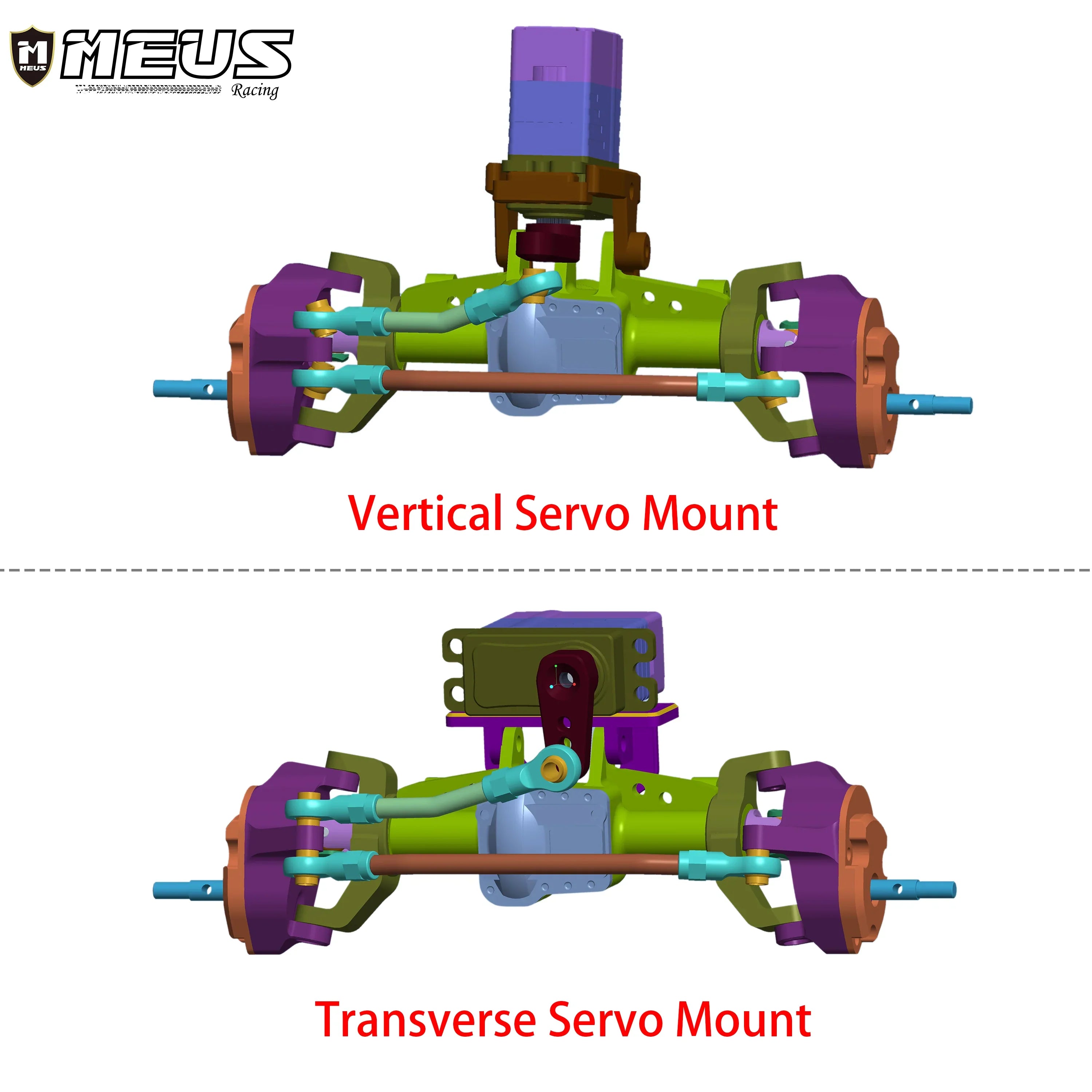 MEUS RACING TRX4M Portal axle Upgrade Ground Clearance +8MM Brass Aluminum Alloy for 1/18 TRX4M Upgrade (Portal Axle F/R) - HeliDirect