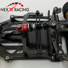 Nexx Racing Dual Spring Center Oil Shock Set - RED - HeliDirect