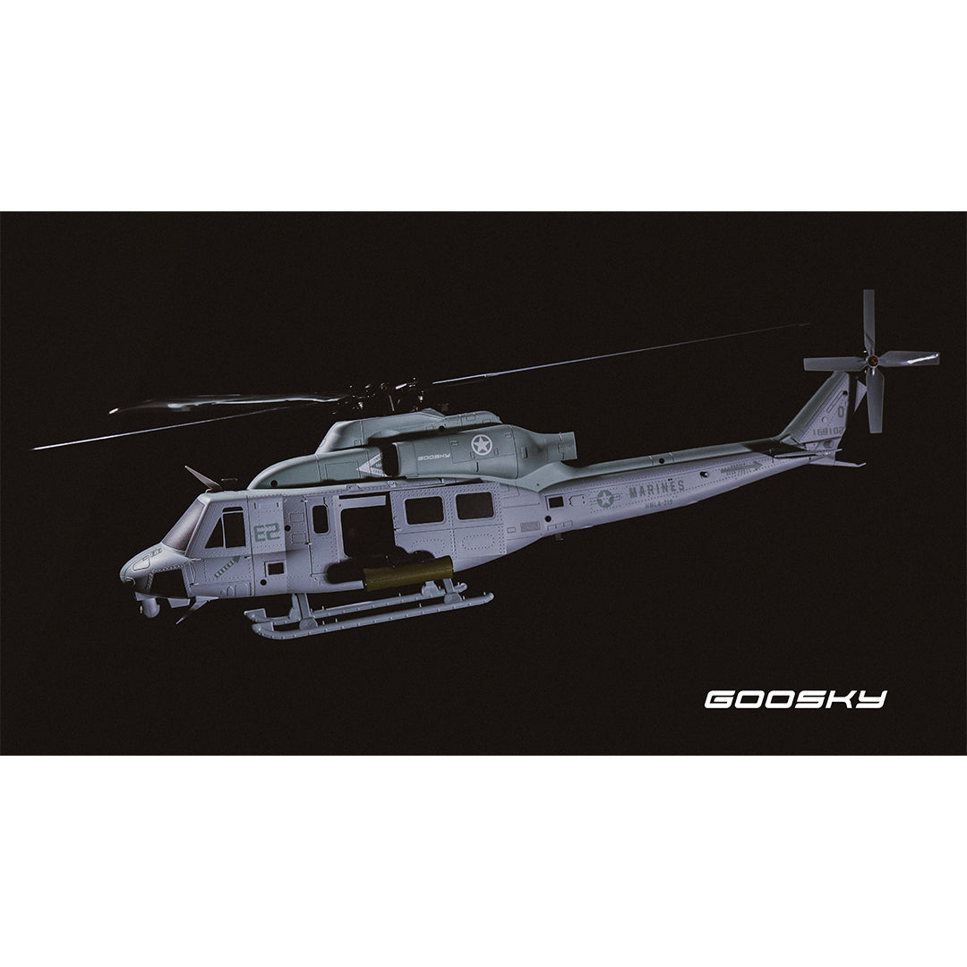 Goosky E2 UH-1Y 1:35 Scale Helicopter with Carrying Case