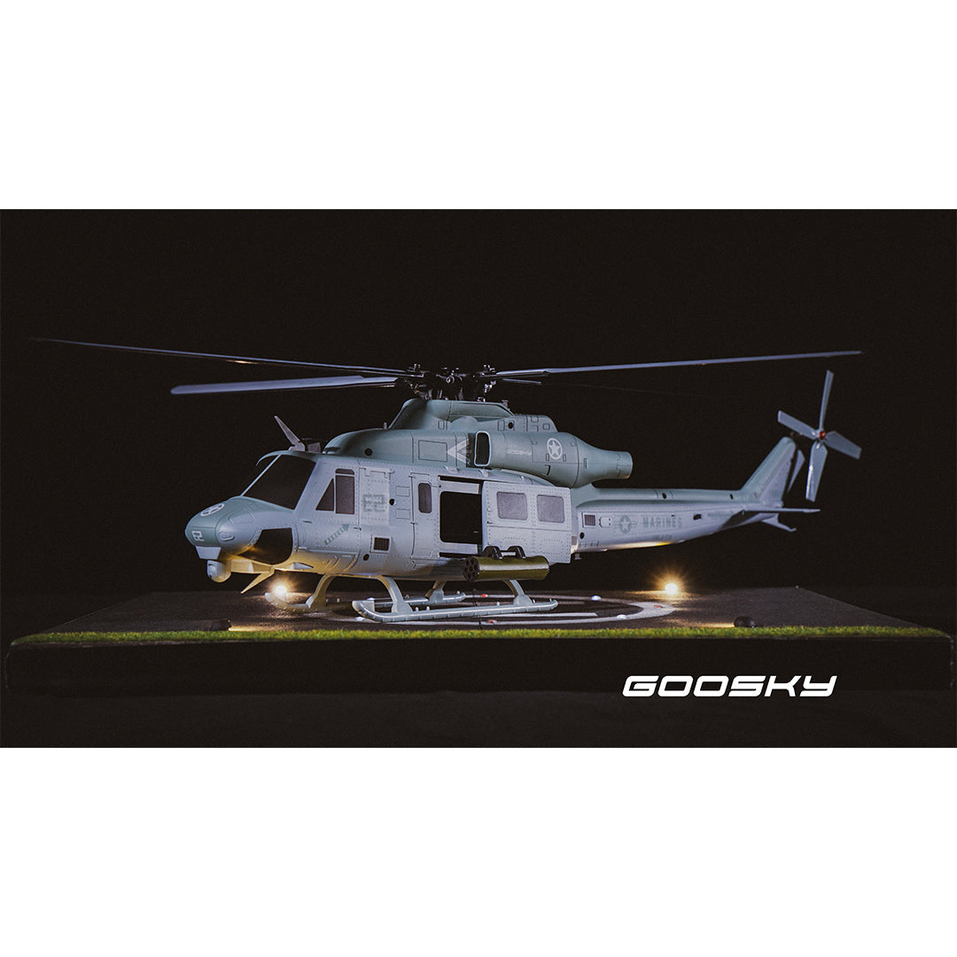Goosky E2 UH-1Y 1:35 Scale Helicopter with Carrying Case