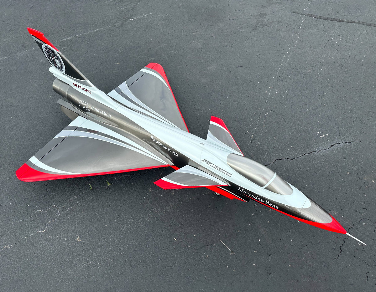 Boomerang J10 - Gray / Red - Boomerang RC Jets
