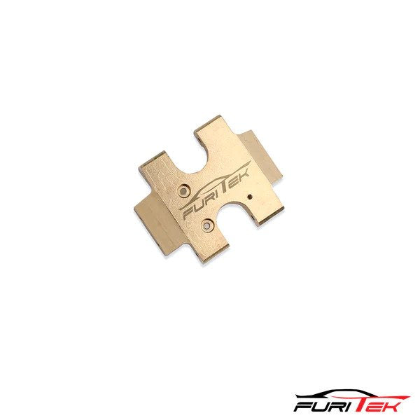 Furitek FCX24 Grasshopper Brass Flat Skid Plate - For SCX24 Transmission - HeliDirect