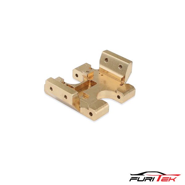 Furitek FCX24 Grasshopper Brass Flat Skid Plate - For SCX24 Transmission - HeliDirect