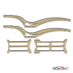 FURITEK SCYTHE Aluminum Rail Frame For SCX24 JEEP GLADIATOR - BEIGE - HeliDirect