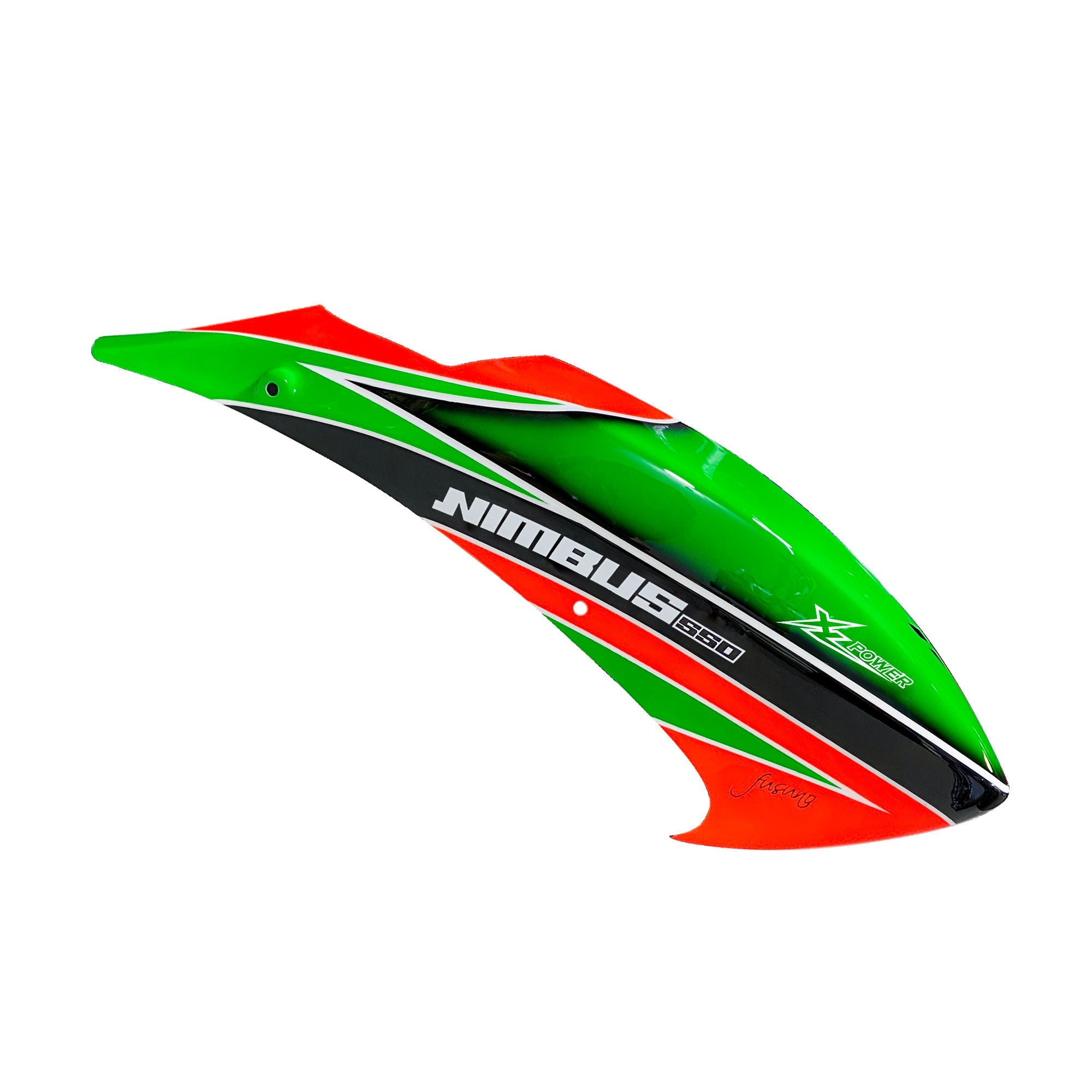 FUSUNO Canopy for Nimbus 550 Orange/Green w/ Green Decal - HeliDirect