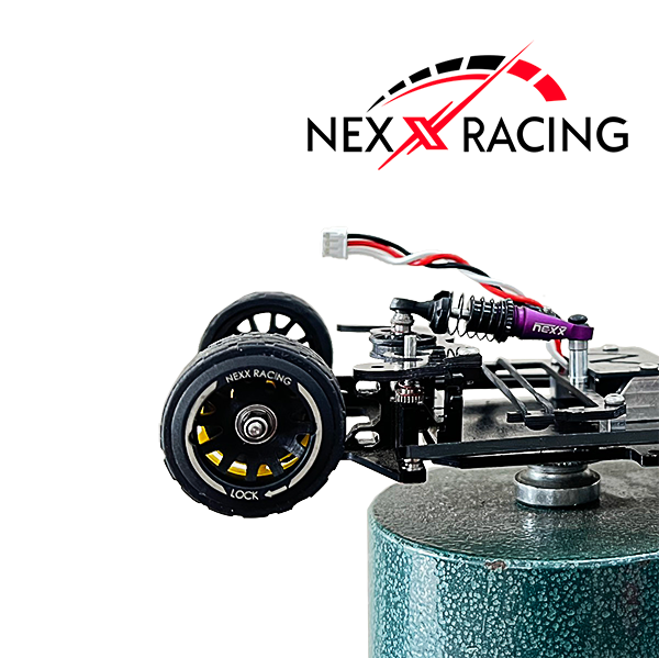 Nexx Racing “JUD” threaded carbon-fiber reinforced EVO Flanged Rear Wheels (2) pcs for Mini-Z - R11 OFFSET +3