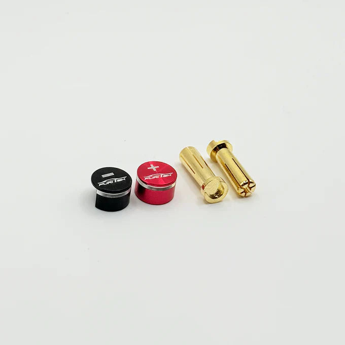 Furitek LowPro Bullet Plug Grips w/5mm Bullets (Black/Red)