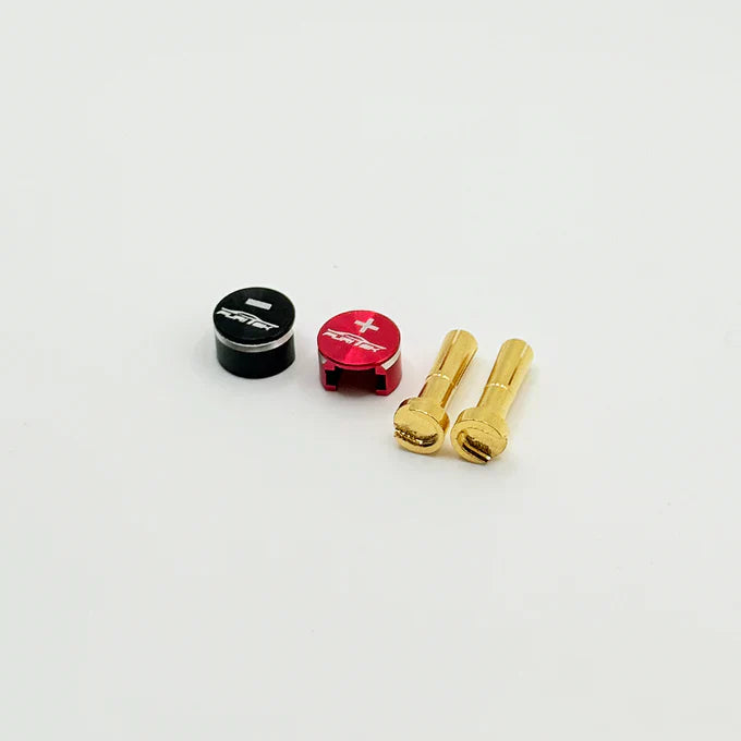 Furitek LowPro Bullet Plug Grips w/4mm Bullets (Black/Red)
