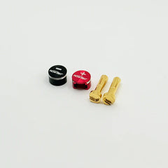 Furitek LowPro Bullet Plug Grips w/4mm Bullets (Black/Red)