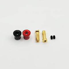 Furitek Heatsink Bullet Plug Grips w/5mm Bullets (Black/Red)