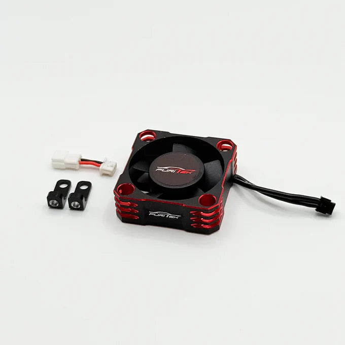 Furitek AeroSpin 30K Aluminum Fan Kit for SlideTech ESC – Black Red Edition