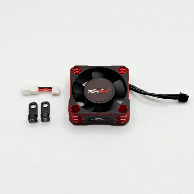 Furitek AeroSpin 30K Aluminum Fan Kit for SlideTech ESC – Black Red Edition