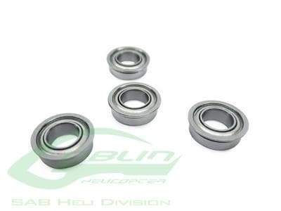 SAB ABEC-5 Flanged Bearing Ø5 x Ø13 x 4(4pcs) - Goblin 500 [HC412-S] - HeliDirect