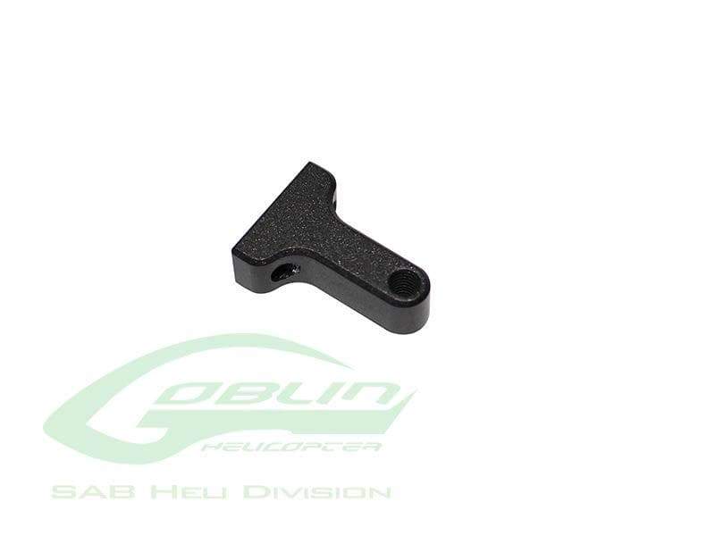 SAB Aluminum Bellcrank Base Black Matte - Goblin Black Nitro/Black Thunder - HeliDirect