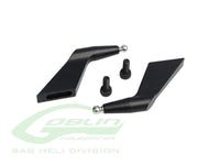 SAB Aluminum Blades Grip Arm Black Matte HF3C - Goblin Urukay Carbon - HeliDirect