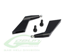 SAB Aluminum Blades Grip Arm Black Matte HF3C - Goblin Urukay Carbon - HeliDirect