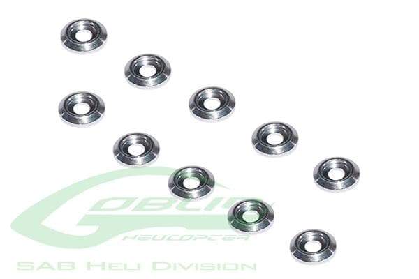 SAB Aluminum Finishing Washer M2.5(10pcs) - Goblin 500 [H0255-S] - HeliDirect