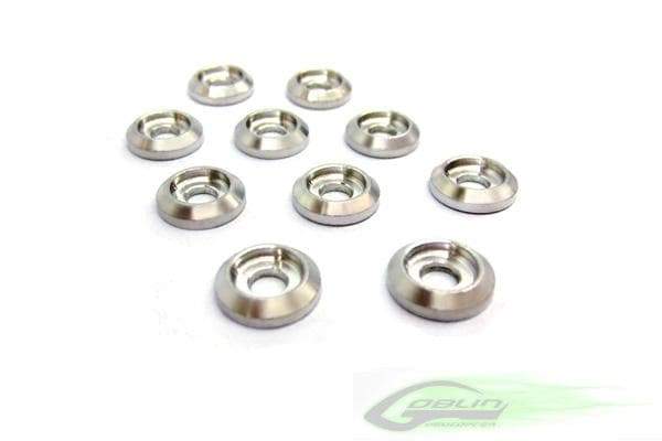 SAB Aluminum Finishing Washers (10pcs) - Goblin 500/630/700/770 [H0007-S] - HeliDirect