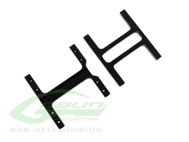 SAB Aluminum Frame Support Black Matte - Goblin Comet - HeliDirect