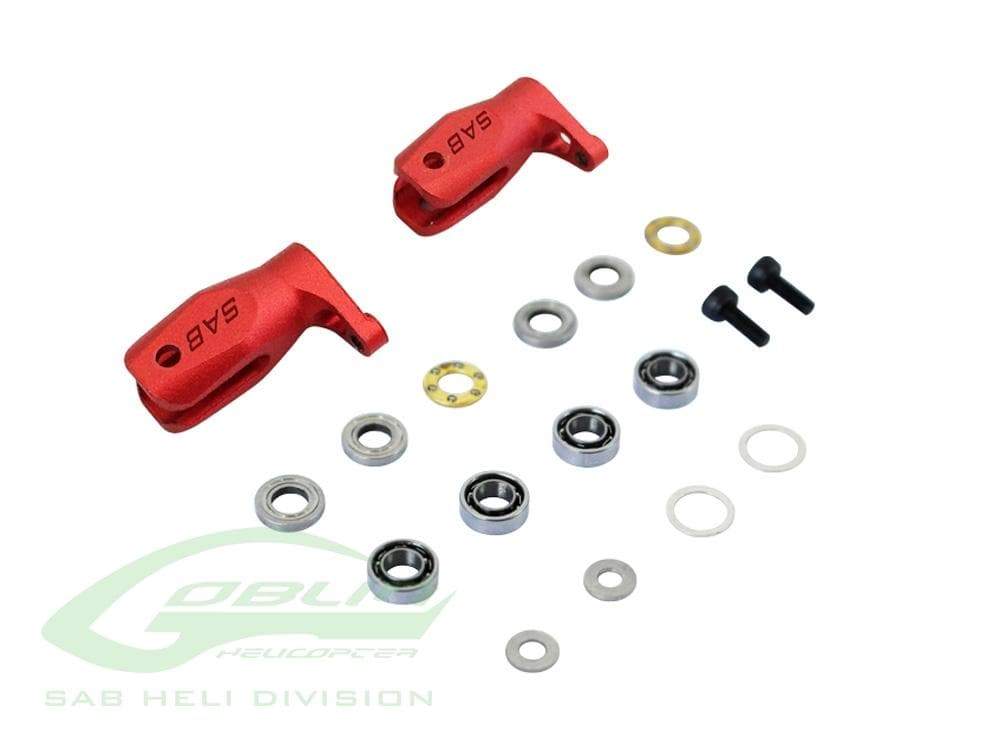 SAB Aluminum Tail Blade Grip (Red) for Goblin 280 Mini Comet/Fireball - HeliDirect