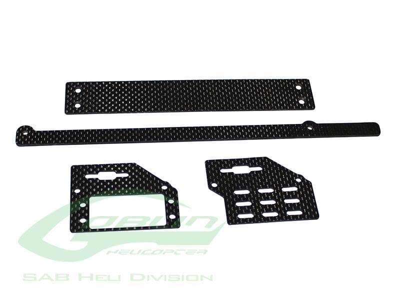 SAB Carbon Fiber Support Set - Goblin Black Nitro - HeliDirect