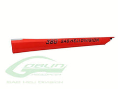 SAB Carbon Fiber Tail Boom Red for Goblin 380 - HeliDirect