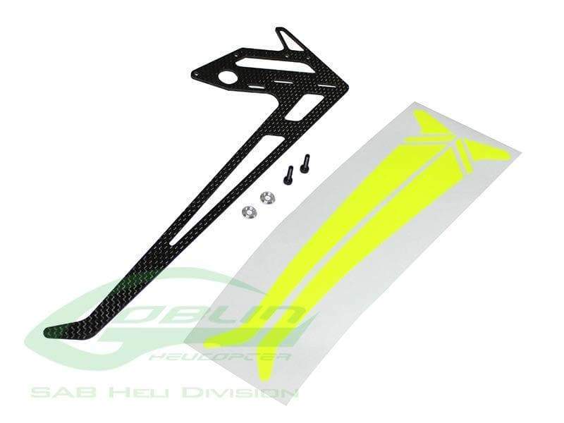 SAB Carbon Fiber Vertical Fin - Goblin Black Nitro/Thunder - HeliDirect