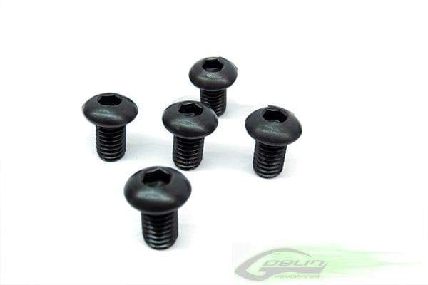 SAB DIN 12.9 Button Head Socket Cap M6x10 (5pcs) - Goblin 500/570/630/700/770 [HC122-S] - HeliDirect