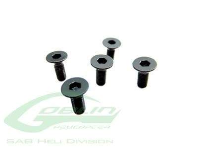 SAB DIN 12.9 Flat Head Socket Cap M3x5 - Goblin 500/570 [HC132-S] - HeliDirect