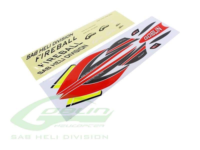 SAB Fireball Sticker - HeliDirect