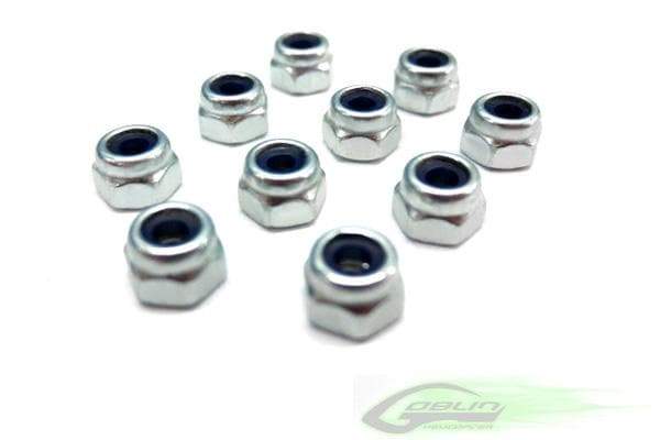 SAB Metric Hex Locknut Nuts M4 H5(10pcs) - Goblin 500/570/630/700/770 [HC212-S] - HeliDirect