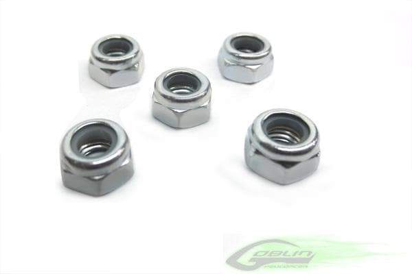 SAB Metric hex locknut Nuts M5 H4,8 - Goblin 630/700/770 (5pcs) [HC218-S] - HeliDirect