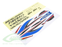 SAB Stickers Blue/Yellow for Goblin 280 Fireball - HeliDirect