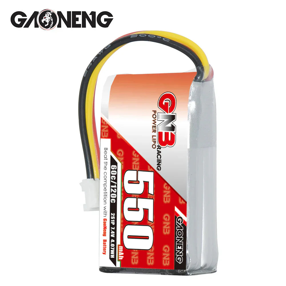 GAONENG GNB 2S 7.4V 550mAh 60C LiPo Battery PH2.0 3Pin Connector (3pcs)