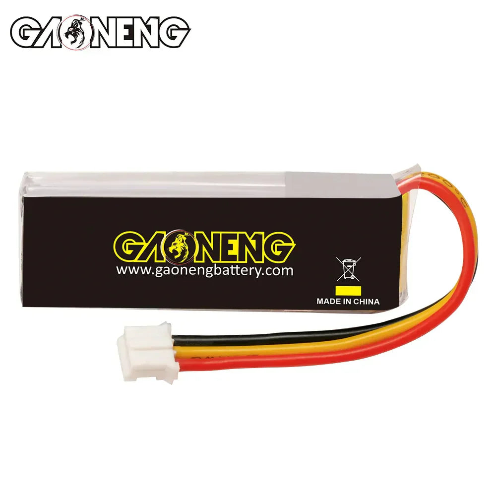 GAONENG GNB LiHV 2S 7.6V 380mAh 90C LiPo Battery PH2.0 3Pin Connector (3pcs)