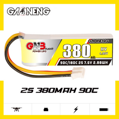 GAONENG GNB LiHV 2S 7.6V 380mAh 90C LiPo Battery PH2.0 3Pin Connector