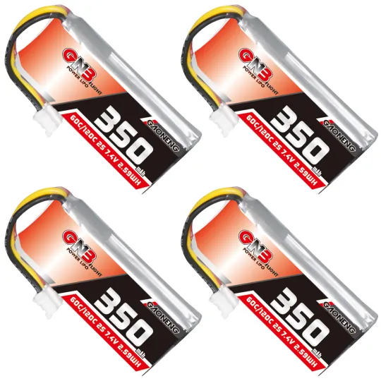 GAONENG GNB 2S 7.4V 350mAh 60C LiPo Battery PH2.0 3Pin Connector