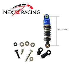 Nexx Racing Dual Spring Center Oil Shock Set - BLUE - HeliDirect