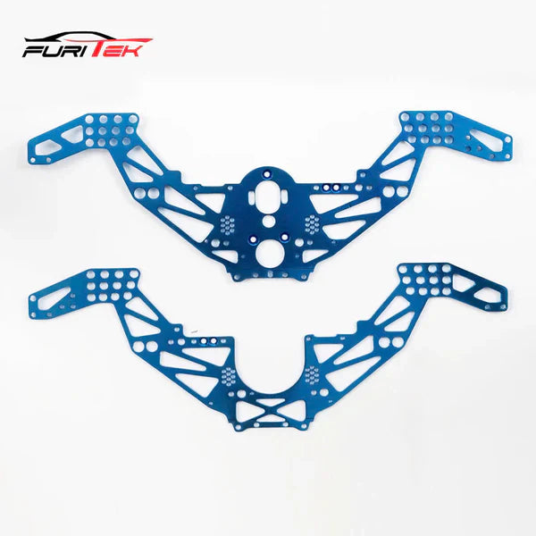 Furitek TITAN BLUE Frame KIT for Losi 1/18 Mini LMT