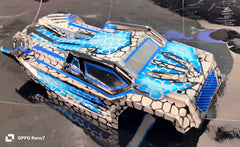 RADIANZ Arrma Typhon Grom Iron Trek Airbrush Lexan Body – Dinosaur