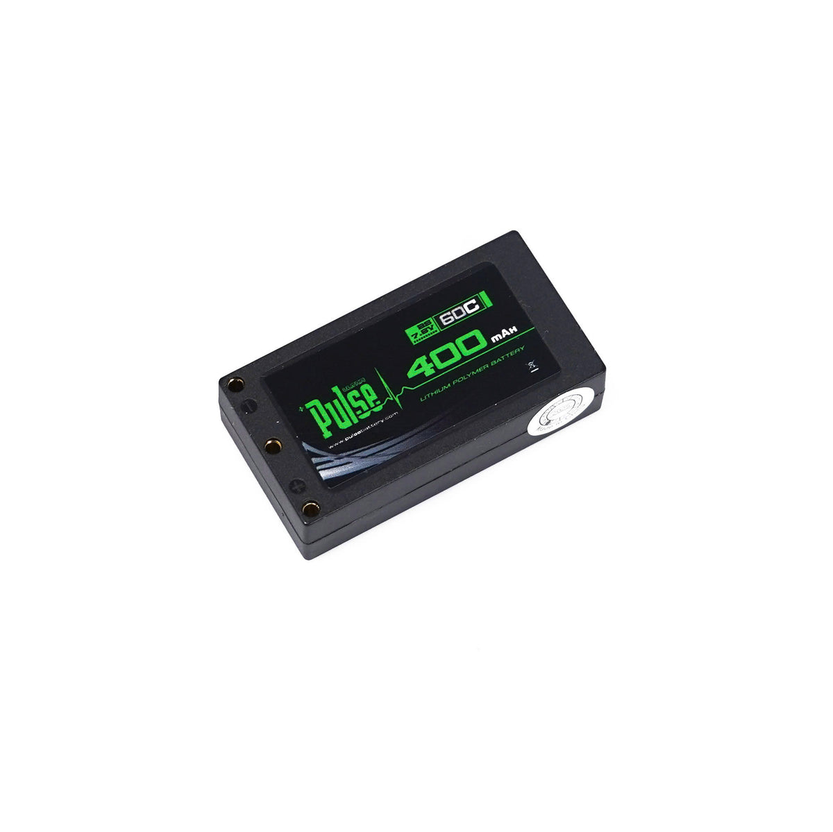 PULSE 400mah 2S 7.6V 60C LiHV Hardcase Battery with XT-60 Plug