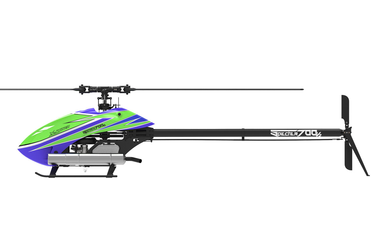 XLPower Specter 700V2 NME Nitro Kit (w/o Blades) - HeliDirect