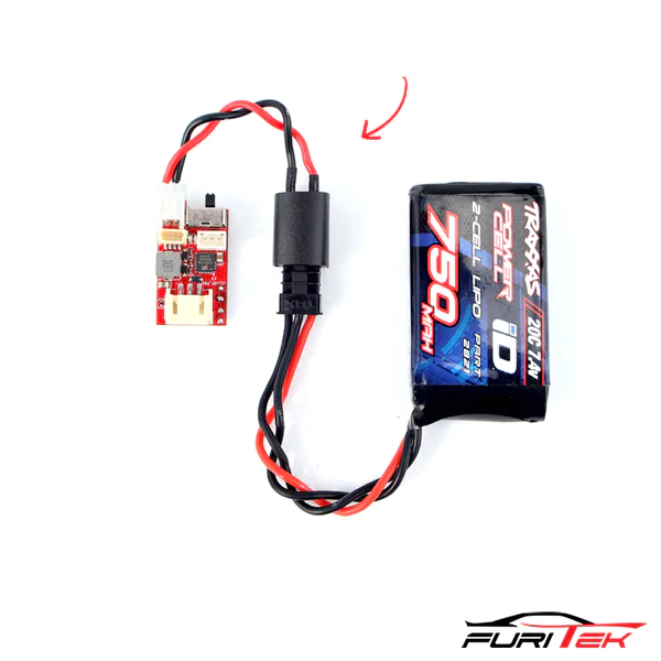 FURITEK HIGH QUALITY MALE TRX-4M TO 2-PIN JST-PH CABLE FOR LIZARD PRO - HeliDirect