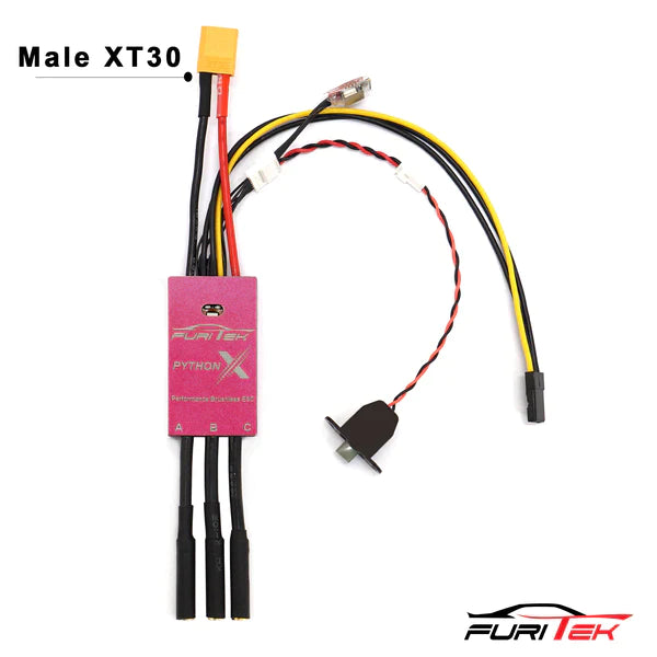 FURITEK PYTHON X TEAM SPEC 80A/120A BRUSHED/BRUSHLESS ESC FOR 1/10 RC CRAWLERS WITH BLUETOOTH - HeliDirect