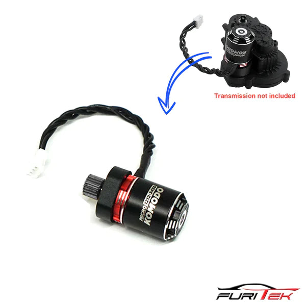 FURITEK MICRO KOMODO BRUSHLESS MOTOR WITH STEEL PINION FOR FCX24 - HeliDirect