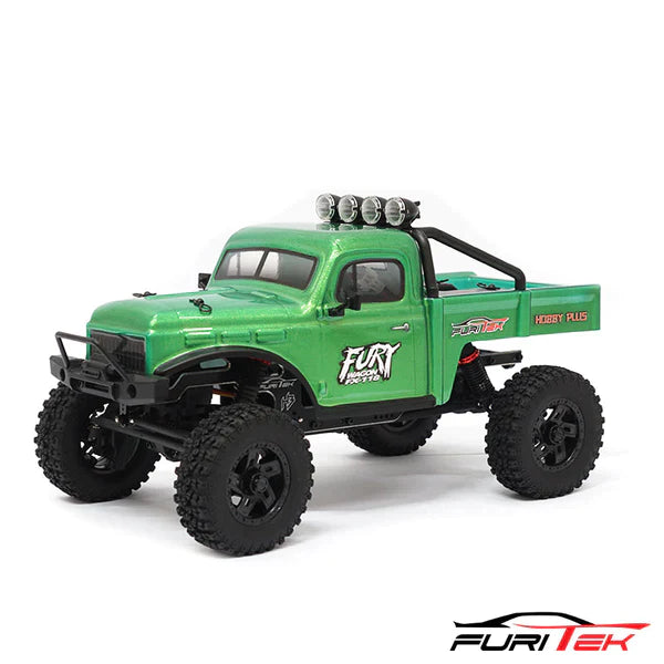 FURITEK FX118 FURY WAGON RTR BRUSHLESS 1/18 RC CRAWLER KIT (GREEN) - HeliDirect